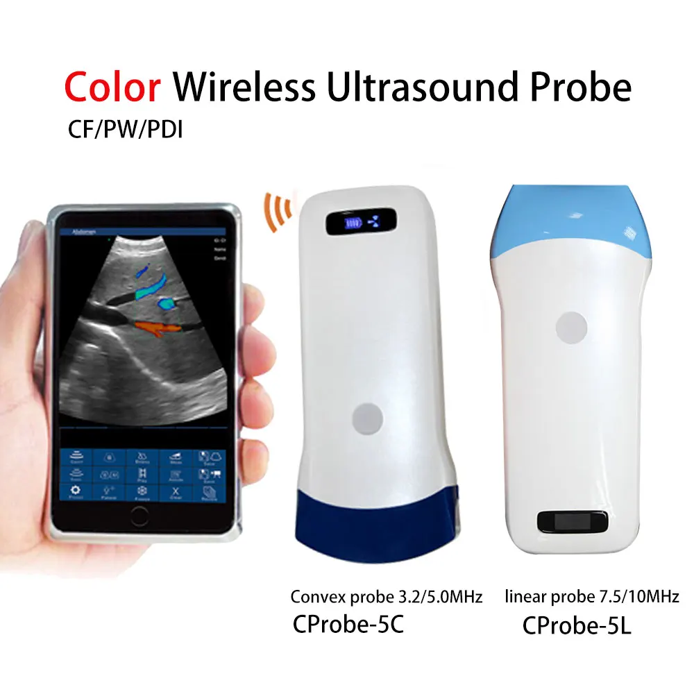 Color Wireless Ultrasound Linear Probe 14Mhz for PICC and Other Interv –  WiFiUltras