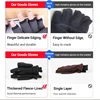 2 in 1 Winter Fleece Warm Thumb Flip Ski Gloves Fingerless Convertible Sport Mittens Windproof Running Cycling Gloves Men Women 6