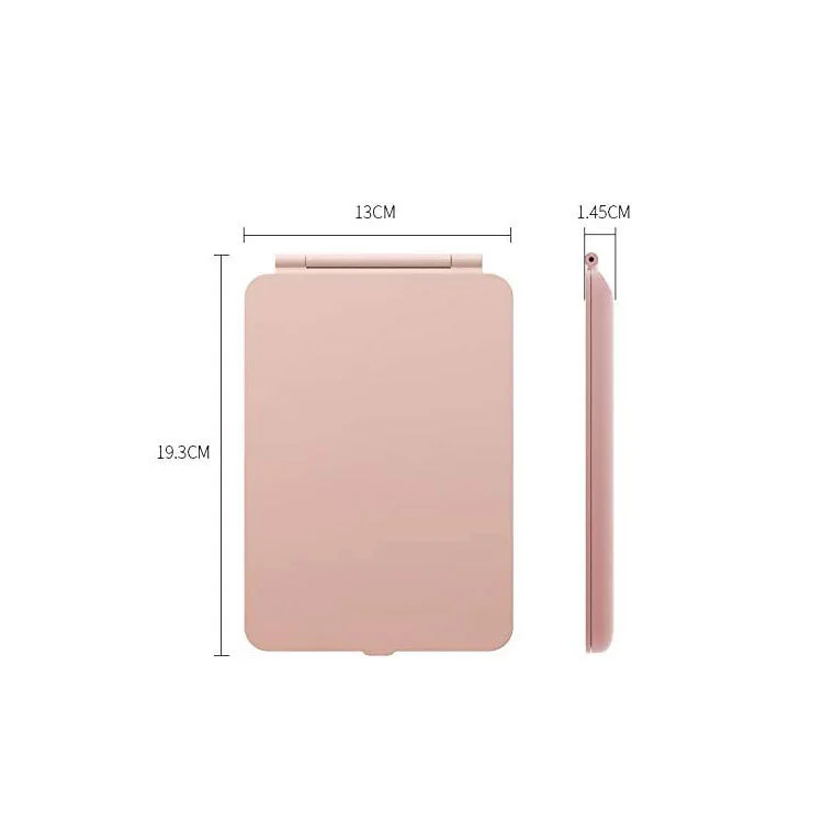 3 Color Light Modes Cosmetic Folding LED Makeup Mirror – USB Rechargeable Touch Screen Compact 6