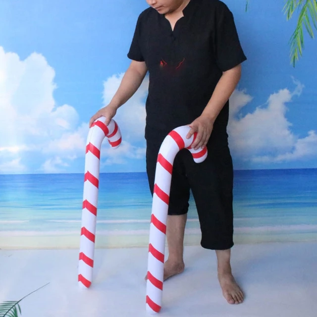 Inflatable Christmas Hat/Crutches Party Supplies Activity Throwing Toy Children Outdoor Competitive Playset Indoor Game 4