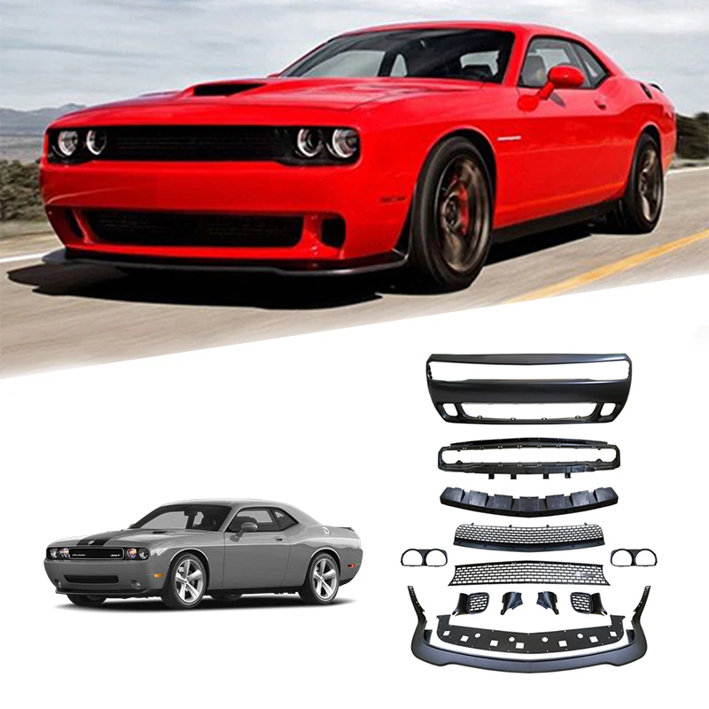 

Hellcat Style PP Abs Front Bumper Lip Car For Dodge Challenger 2008-2014