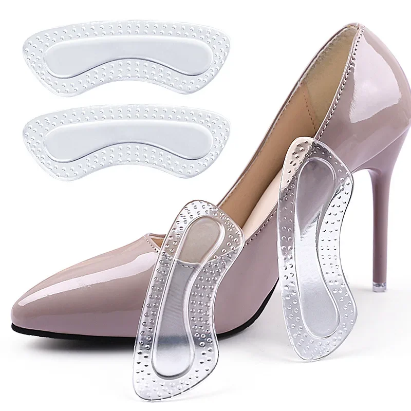Non Slip Shoe Pads High Heels Adjustable Insoles GEL Heel Protectors Women Silicone Cushion Foot Care Products 1Pair