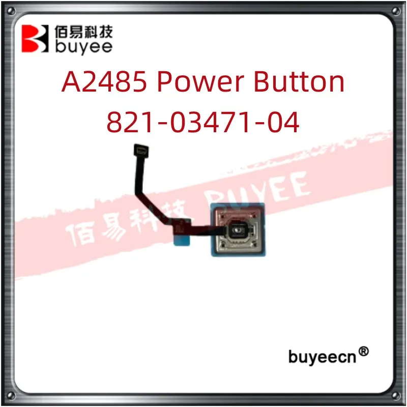 

A2485 Power On/Off Button 821-03471-04 Original For MacBook Pro Retina 16" M1 Touch ID with Cable On/Off Button 2021 Year