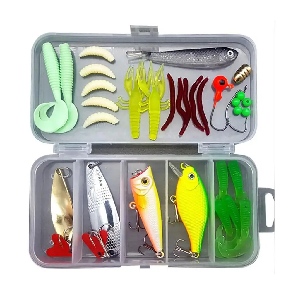5 Pack Realistic Prop Frog Bass Trout Fishing Lures Kit Set Soft Swimbait  Floating Bait With Hooks For Freshwater Saltwater - AliExpress