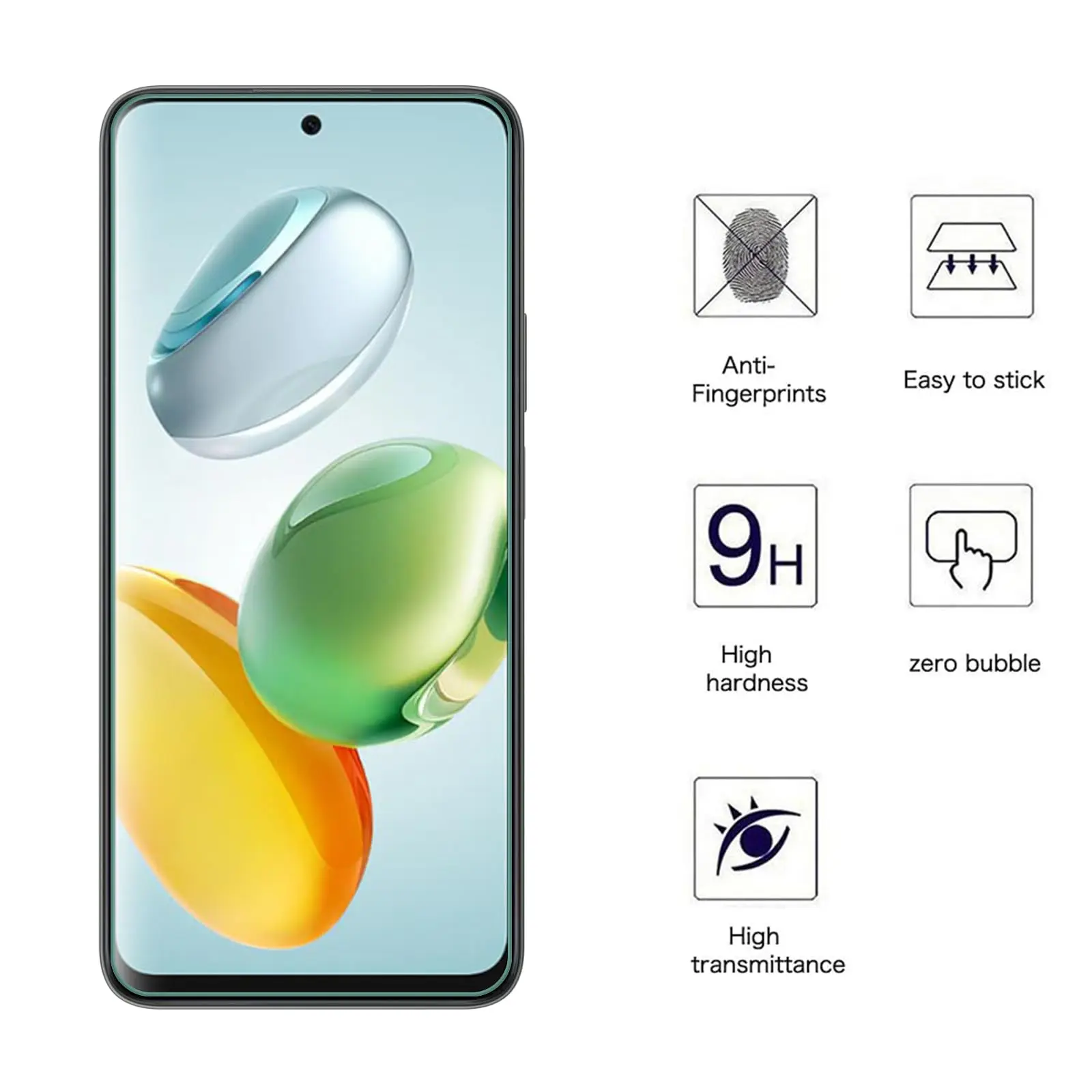 Enhanced Screen Protector for 6.8-inch Display - Premium Tempered Glass, Crystal Clear HD, Scratch Resistant