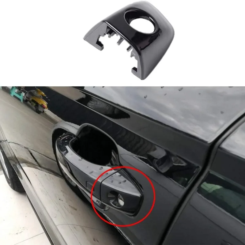 

4H1837879 4H1 837 879 Car Exterior Door Handle Key Hole Trim Left Driver Side Black for Audi A6 A8 Quattro A7 Sportback S6 S8