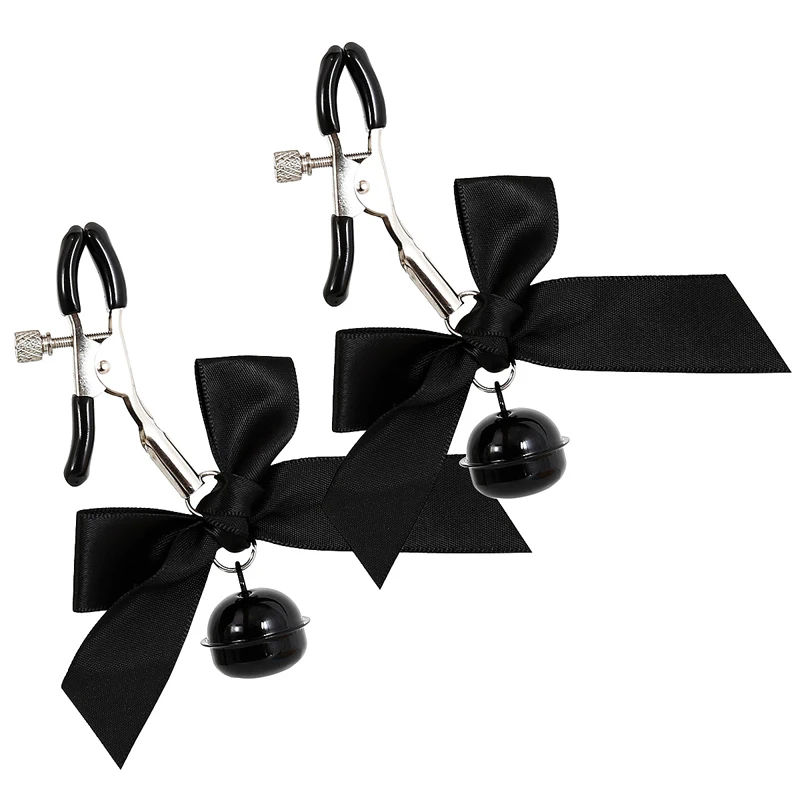 Adults Fetish Bowknot Teasing Nipple Clamps Sex Toys For Women Bdsm Bondage Breast Sucker Cosplay Games Flirt Exotic Accessories