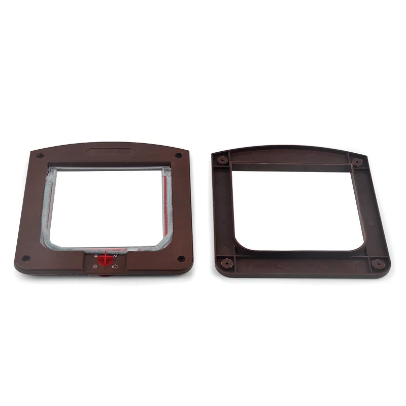 Pet Door Safe Lockable Magnetic Screen Outdoor Window 4 Way Locking Gate House Enter Freely