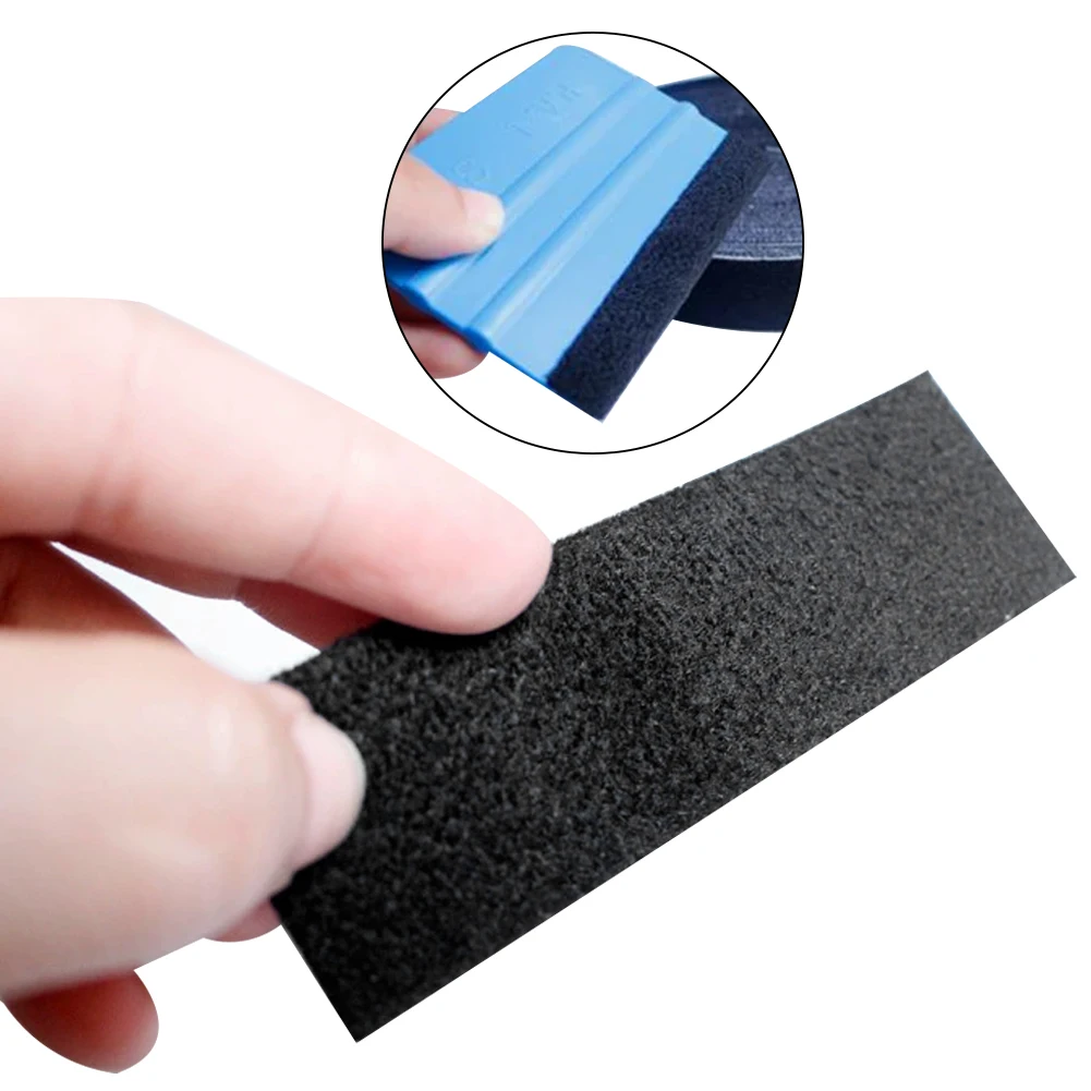 1roll Fiber Vinyl Squeegee Spare Suede Fabric Cloth Car Wrap Tool Window Tint Scraper No Scratch Protector Edge Car Accessory