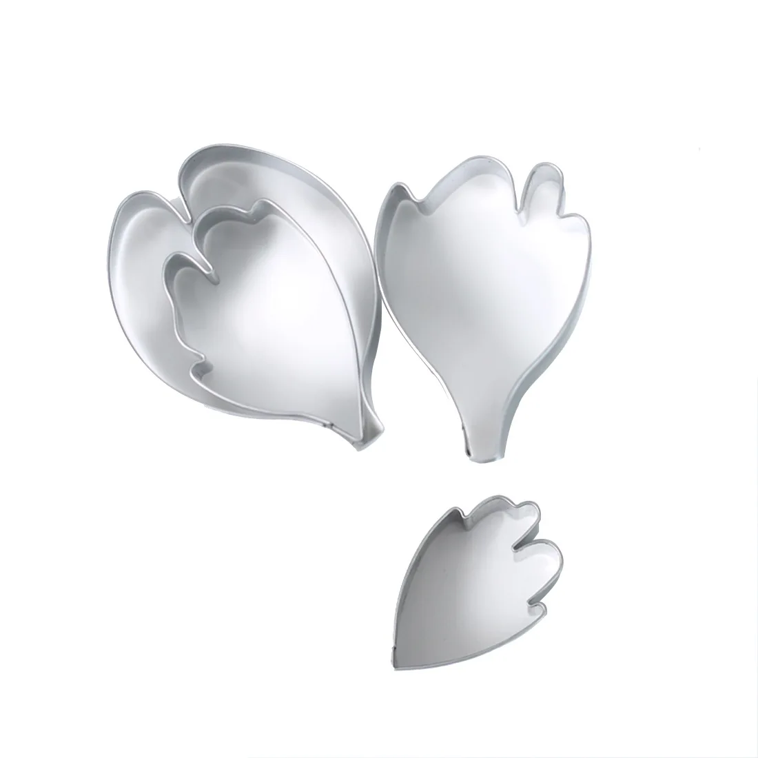 4pcs/set Peony Flower Cookie Cutter Set 3D Sugarcraft Fondant Cake Pastry Biscuit Baking Mold DIY Decorating Kitchen Tools m159 cookie cutter,baking mold,cookie mould,fondant cutter,baking decorating tools,cookie maker press kit,pastry cutter