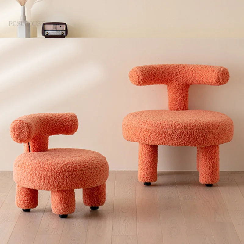 

Nordic Home Comfortable Singe Sofa Living Room Chair Single Bedroom Creative Backrest Leisure Balcony Furniture Living Room