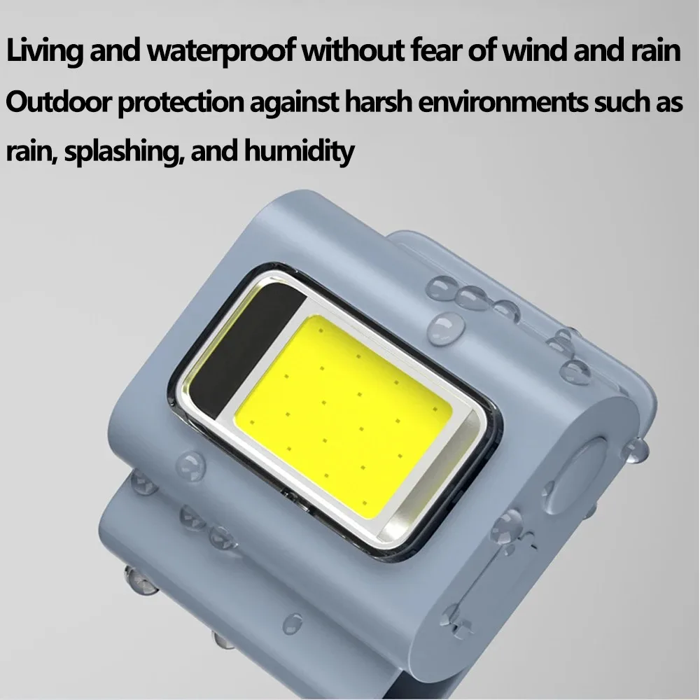 LED Outdoor Safety Running Light USB Rechargeable Silicone Clip Mode Walking Lamp Night Portable Magnetic Emergency Light
