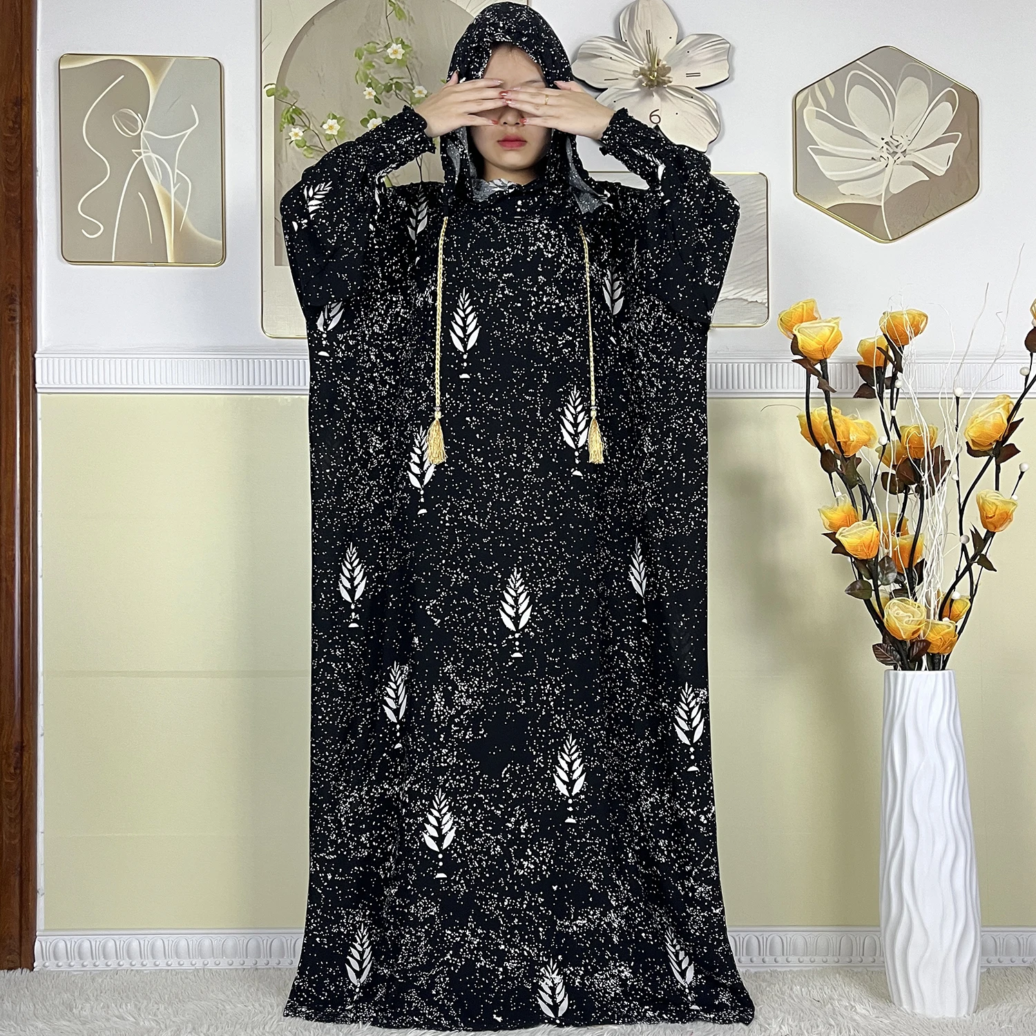 New Style Muslim Abayas For Women Ramadan Prayer Dress Casual Loose Dubai Turkey Femme Cotton Robe African Traditional Clothing