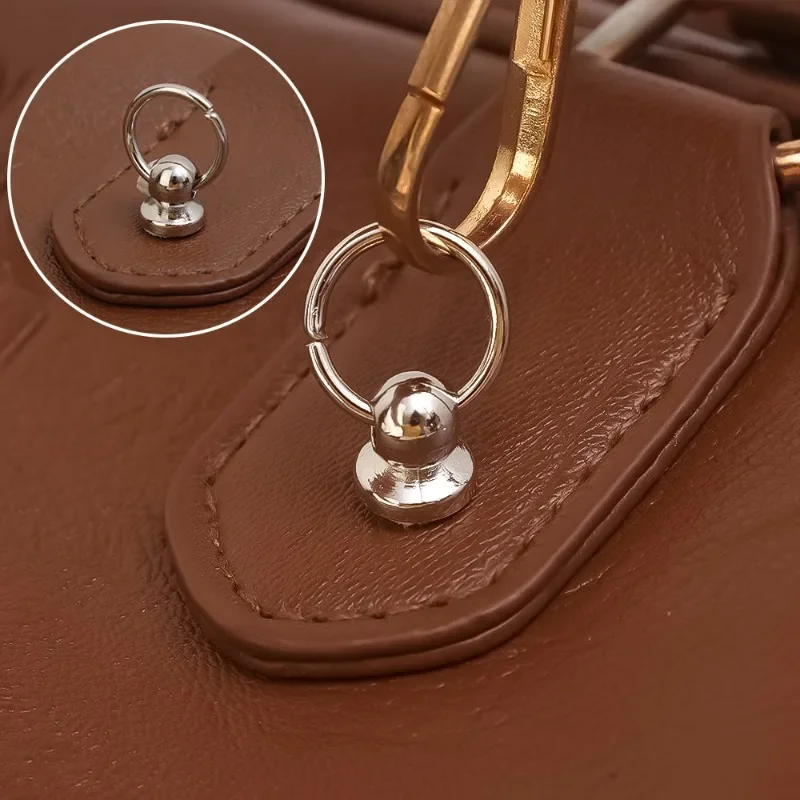 20 Rivetti In Metallo Con Anello Di Trazione Per Pelle Fai Da Te - Borchie Per Borse, Cinture E Custodie
