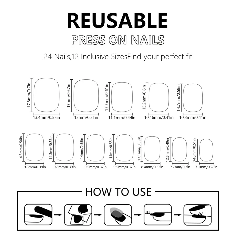48개 반짝이는 빨간색 젤리 글루 짧은 사각형 인조 손톱, 풀 커버 손톱 팁 매니큐어 도구