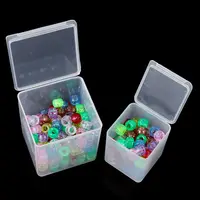 1Pcs Small Clear Plastic Beads Storage Box Small Items Crafts Hardware Storage Container Case 2