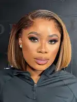 Alipearl cheveux Lagos délié met en évidence miel blond droit coupe émoussée 13x6 court Bob dentelle frontale perruque de cheveux humains 6