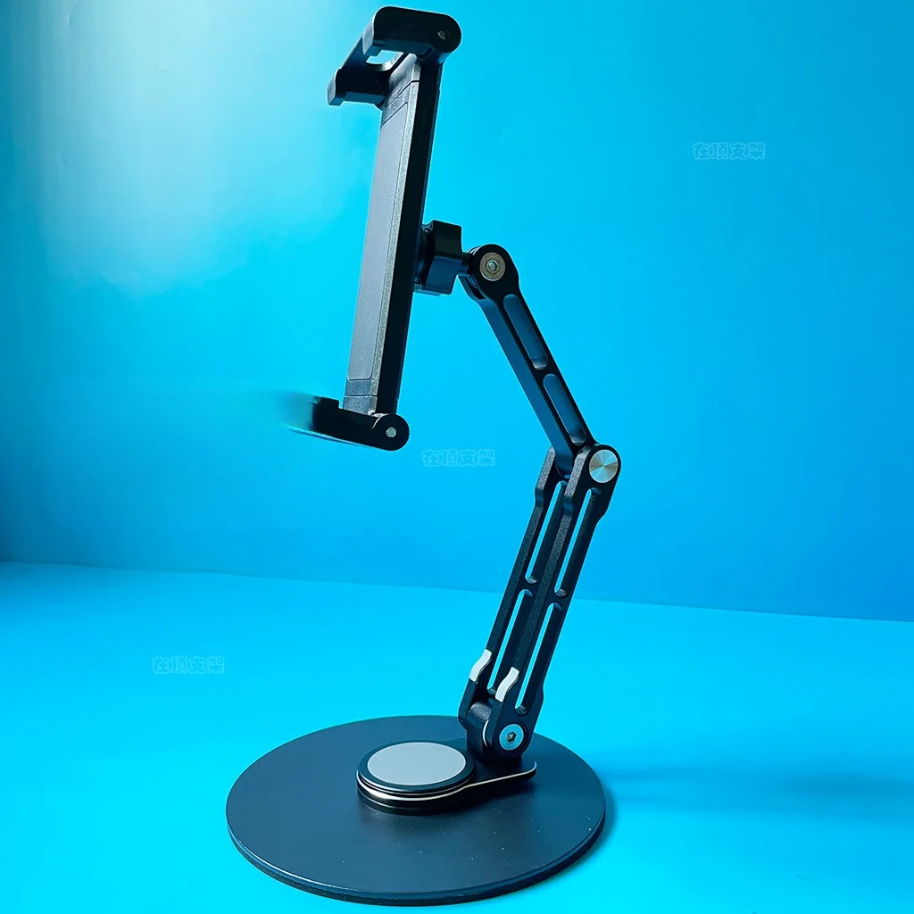 Liga de Alumínio Portátil Stand Desk 360 Suporte Rotativo com Montagem Vesa Apto para 13 14 15.6 17.3 Polegada Monitor de Computador - Imagem 6