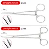 16Cm/18Cm Veterinary Surgical Needle Holder Forceps, Hemostatic Clamp Tool Handle Needle Clamp Suture Livestock Animal Tool 1