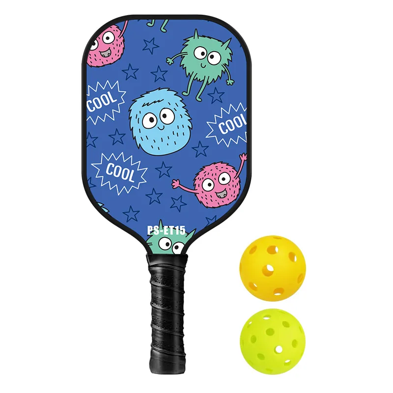 Pickleball Racket Paddle For Kids Fiberglass Paddle School Toy Gift Promotion
