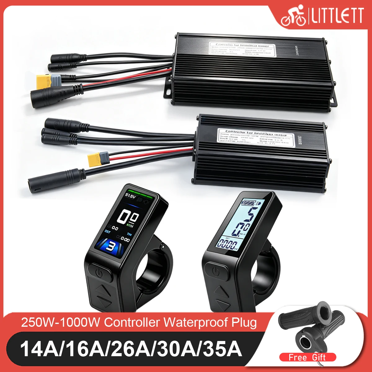 전기자전거용 시네웨이브 KT 방수 컨트롤러 36V48V 14A-35A 250W500W..