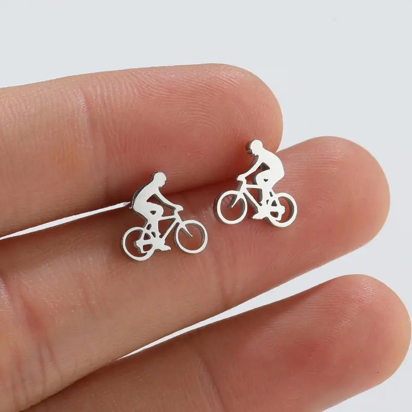 Hockey Fußball Sport Ohrringe für Frauen Männer Tragus Edelstahl Piercing Knorpel Ohr stecker Ohr stecker Pen dientes Mujer – Detail 9