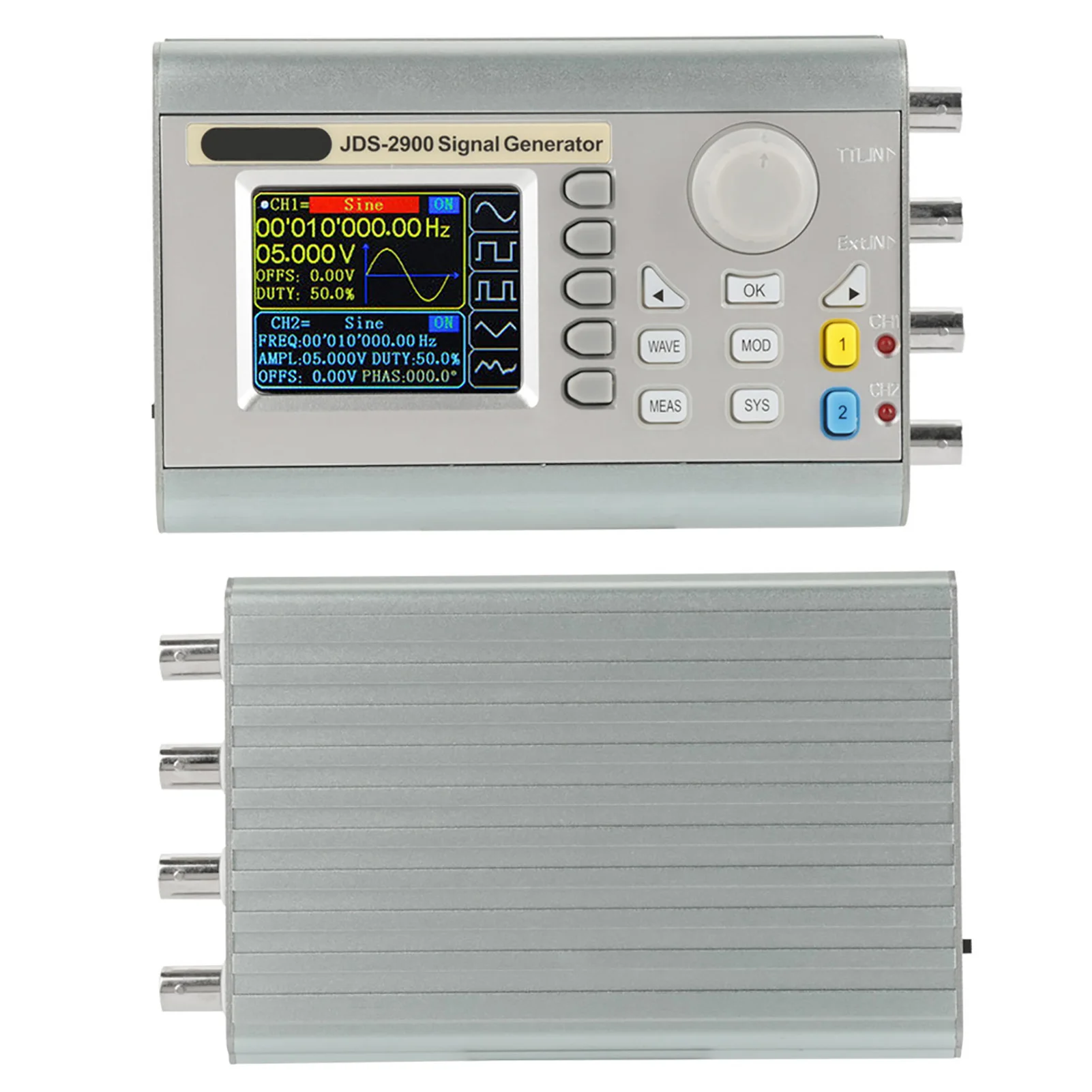 JDS2900 DDS Signal Generator Counter Digital Control Sine Frequency Dual channel Digital Signal Source