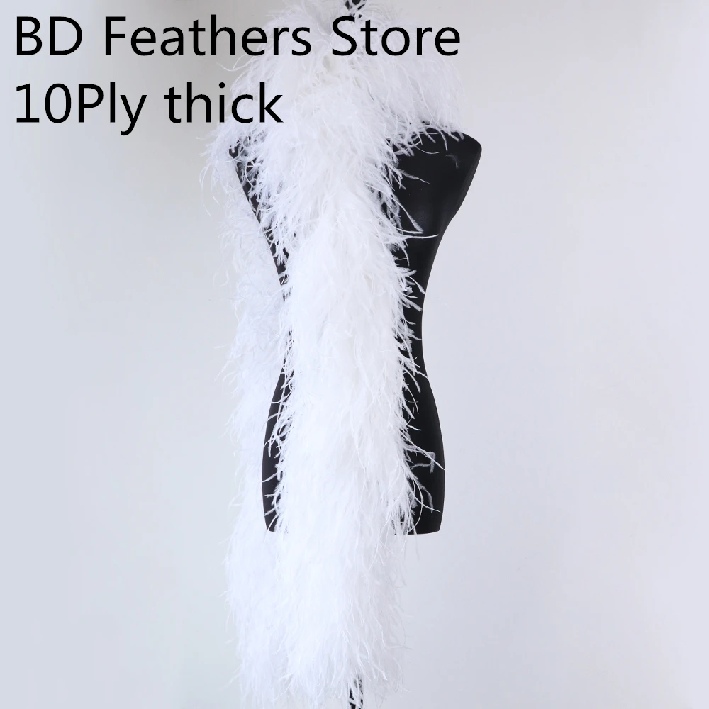 3Meter Fluffy Ostrich Feather Boa Shawl Natural Ostrich Plume Decoration  Ribbon Scarf for Clothes Dresses Accessories Customized - AliExpress