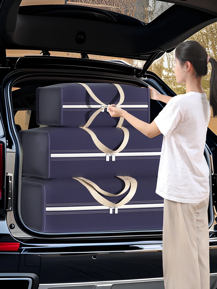 1PC large capacity moving doggy bag Clothes organizer bag Foldable quilt organizer bag Tidy dormitory bedroom 2