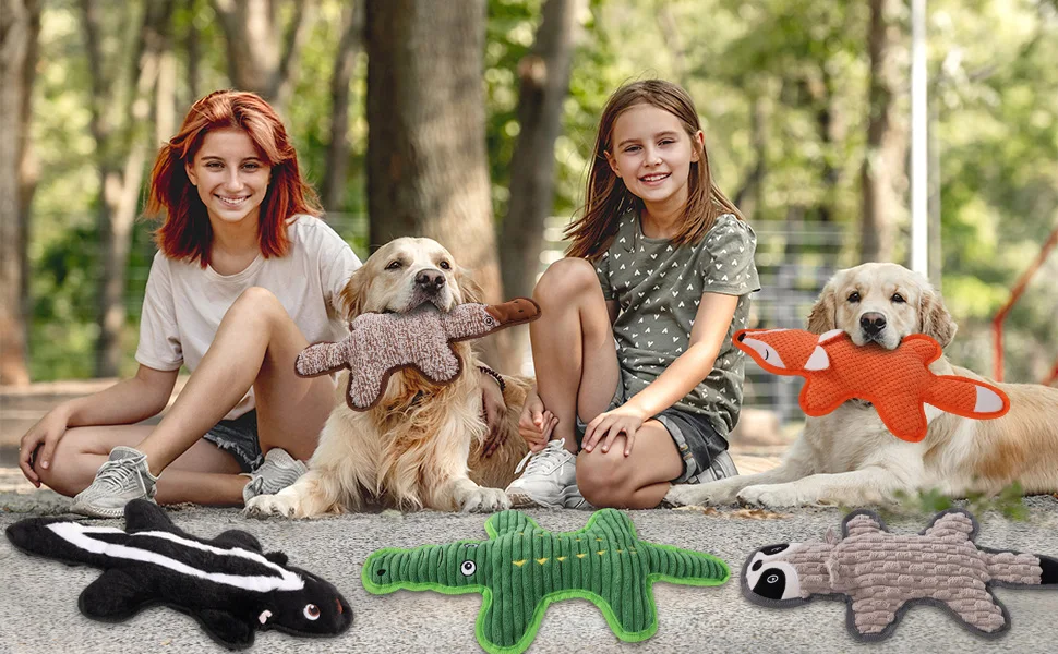 squeaky dog toys no stuffing