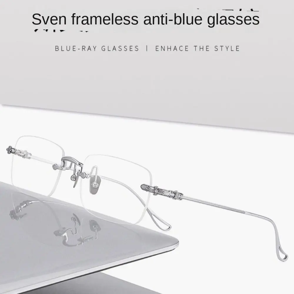 Metall Blue Ray Blocking Anti-Blue Brille Augenschutz Ultraleichte photochrome Sonnenbrille Metall Computerbrille Männer Frauen – Detail 10