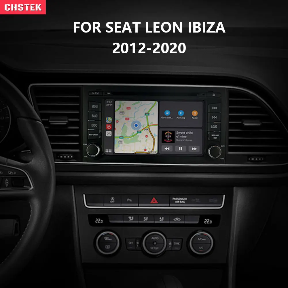 

CHSTEK 8G+128G Car Multimedia Player GPS For Seat Leon 3 5F Ibiza 2012-2020 Bluetooth WIFI Carplay DSP Head Unit Radio TDA7850