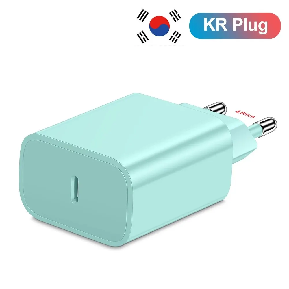 20W PD Korean USB C Type C Charger For iPhone 15 Fast Charging Cable For Xiaomi Redmi Note 12 Samsung S23 Ultra Type C Phone