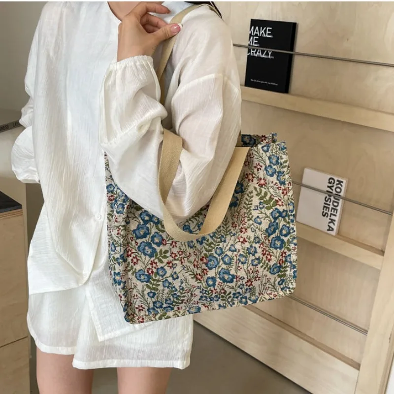 Shoulder Bag Canvas Tote Bag Fashion Tote Bags Women Floral