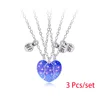 3 Pcs/Set Best Friend Magnet Pendant Necklace Creative Pentagram Alloy Accessories Friendship Necklace Best Friend Alloy Pendant 4