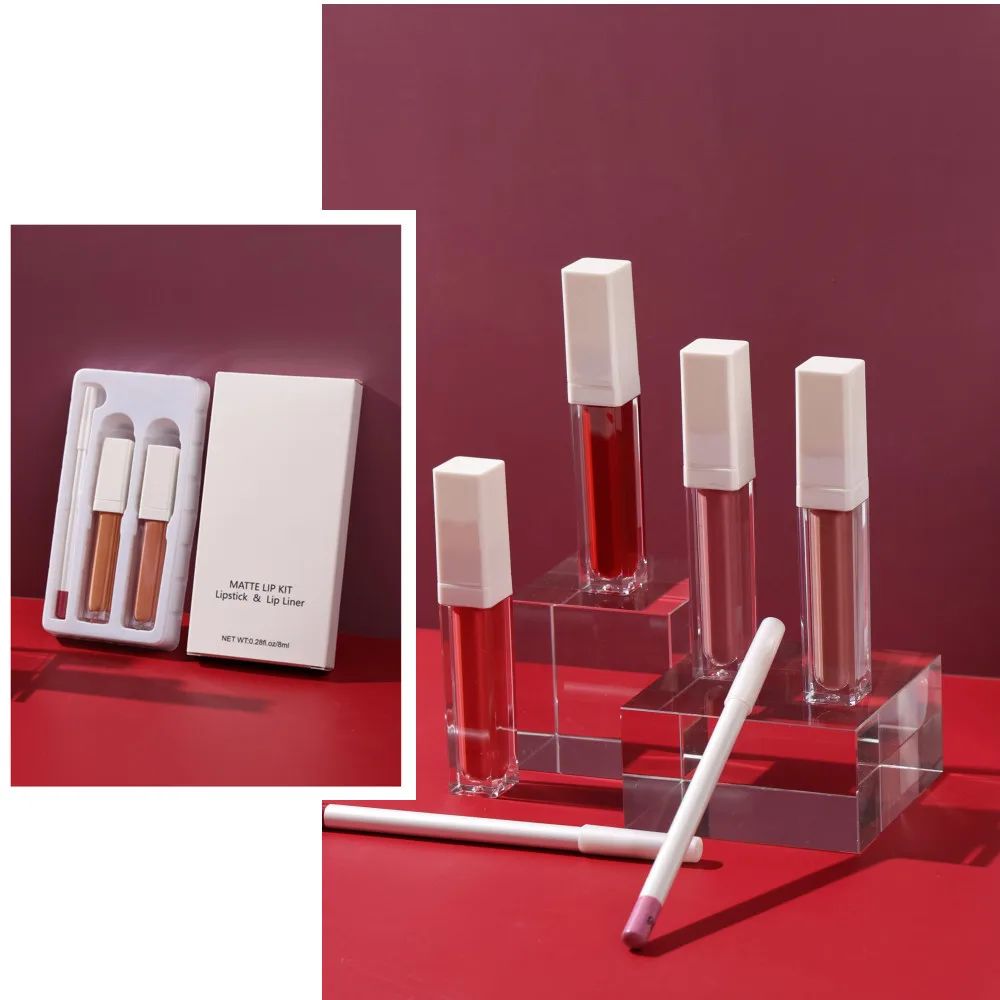 

3 Piece Set Lip Gloss Sets Makeup Wholesale Lipstick Private Label