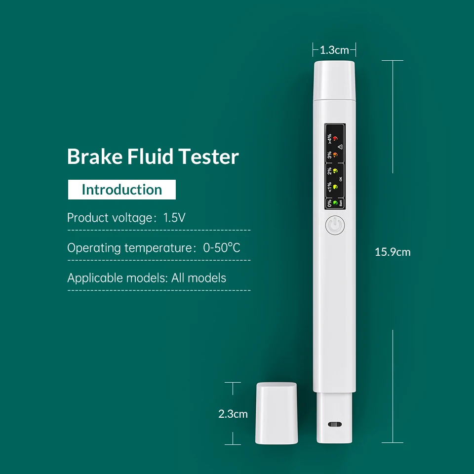 Universal Brake Fluid Tester With 5 LED Indicator Accurate Liquid Detector for DOT3/DOT4/DOT5 Car Accesories Fast Shipping