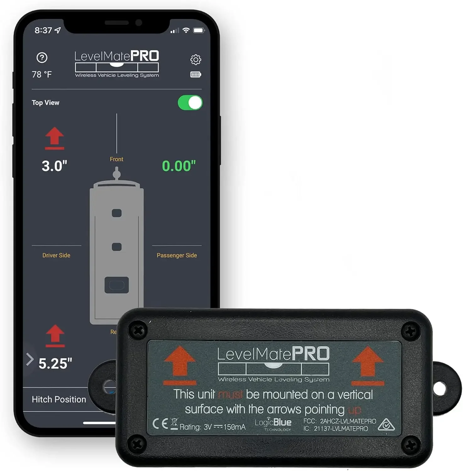 LevelMatePRO Wireless Bluetooth RV Leveling System