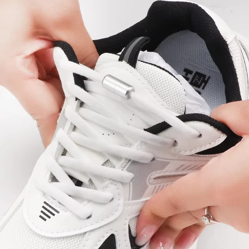 1 Pair Elastic No-Tie Shoelaces for All Ages - Quick and Easy Fit for Any Shoe - Free Shipping