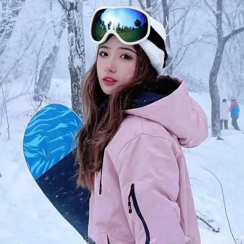Women Men Ski Goggles Winter Snow Ski Anti-Fogging Goggles Over Glasses Cold Weather Eye Protection Outdoor Sports Adult Youth 4
