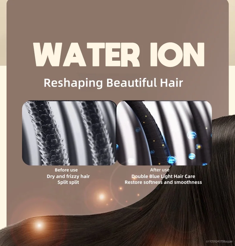 Blue Light Negative Ion Wall Mounted Hair Dryer 1800W High-Power Non-Punching fo
