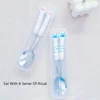 Stainless Steel Spoon and Fork Set with Storage Box Portable Tableware Cute Cat Paw Shaped Dinnerware Kit for Adults Kids School 6