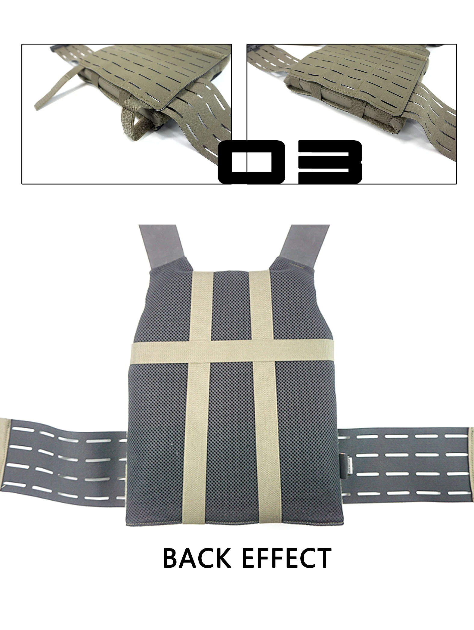 Фото Аксессуары для тактического жилета DMGear FCSK, камуфляжная тактическая задняя панель с креплением №5