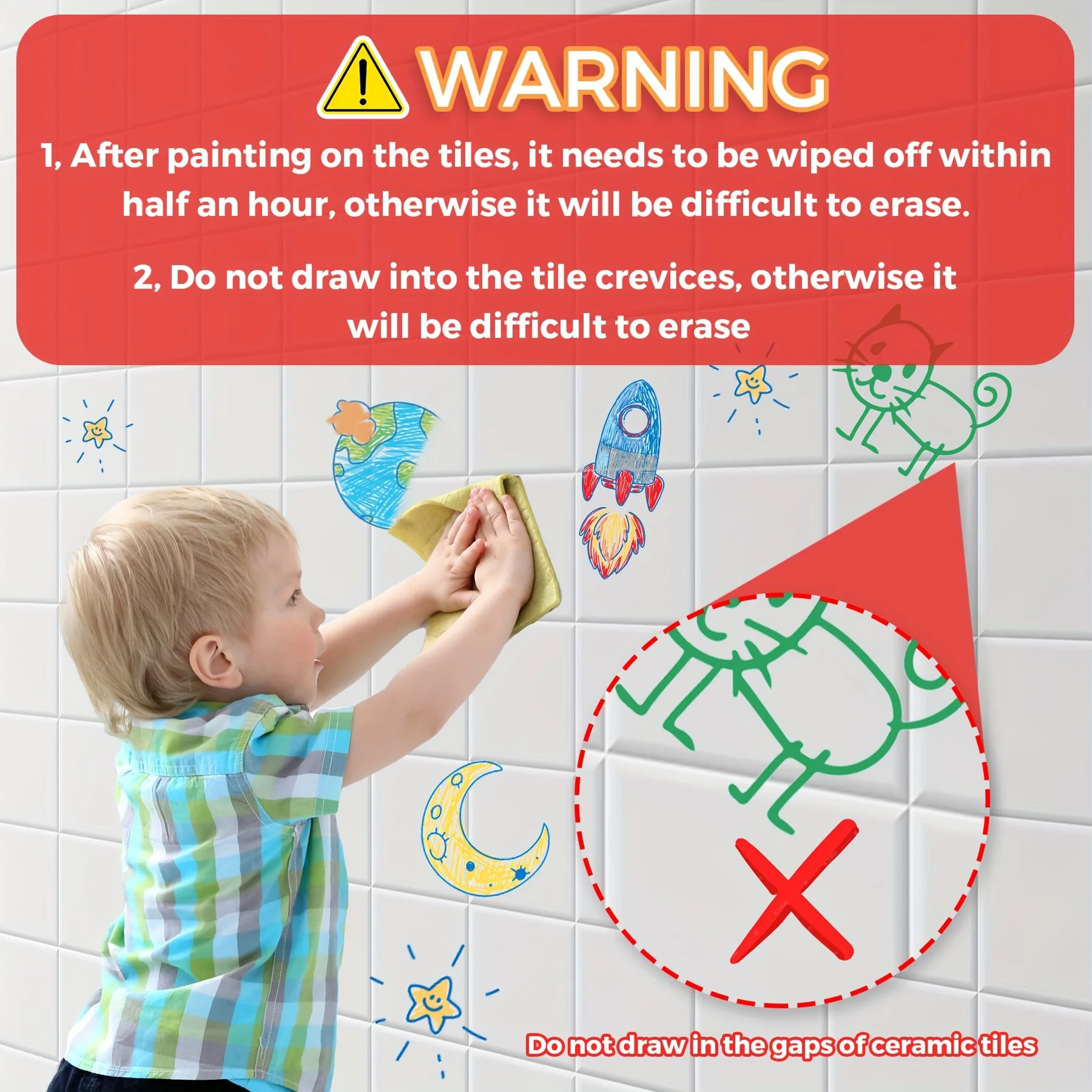 Washable Bath Crayons Set 3