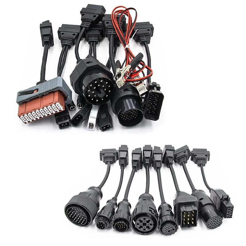 Full Set 8 Pcs Car Cables 8Pcs Truck Cables for Vd Tcs Cdp Pro Plus MVD Auto Cables for Delphis Vd Ds150E