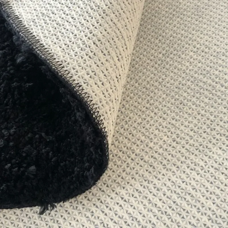 Tufting Checkerboard Carpet for Bedroom Decor Retro Fluffy Bedside Area Rug Washroom Foot Mat Living Room Coffee Table Home Rugs