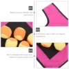 1 Set Children Sticky Ball and Vest Game Props Sticky Ball Vest Group Plaything for Home School (Red, Yellow Vest and 10 Pcs Spo 6
