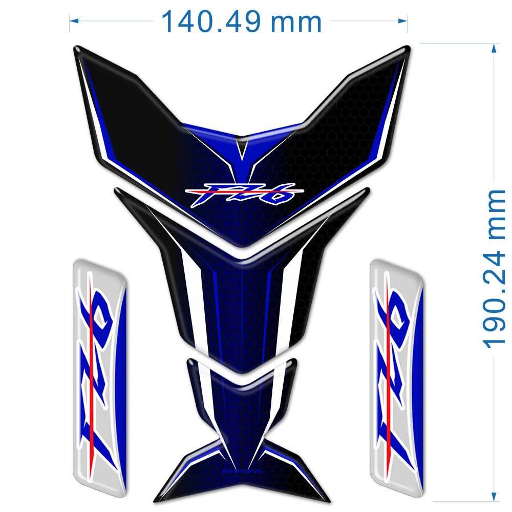 FZ6 FZ6S FZ6N FZ6 Fazer For Yamaha 3D Stickers Tank Pad Knee Protection Accessories Decal Kit 2014 2015 2016 2017 2018 2019 2020 enlee bike stickers for frame protection waterproof bicycle tape mountain bike scratch resistant stickers set frame guard accessories beauty