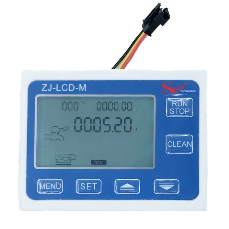 ZJ-LCD-M Meter 1/2" Flow Sensor for Water Liquid Measurement Control quantitative