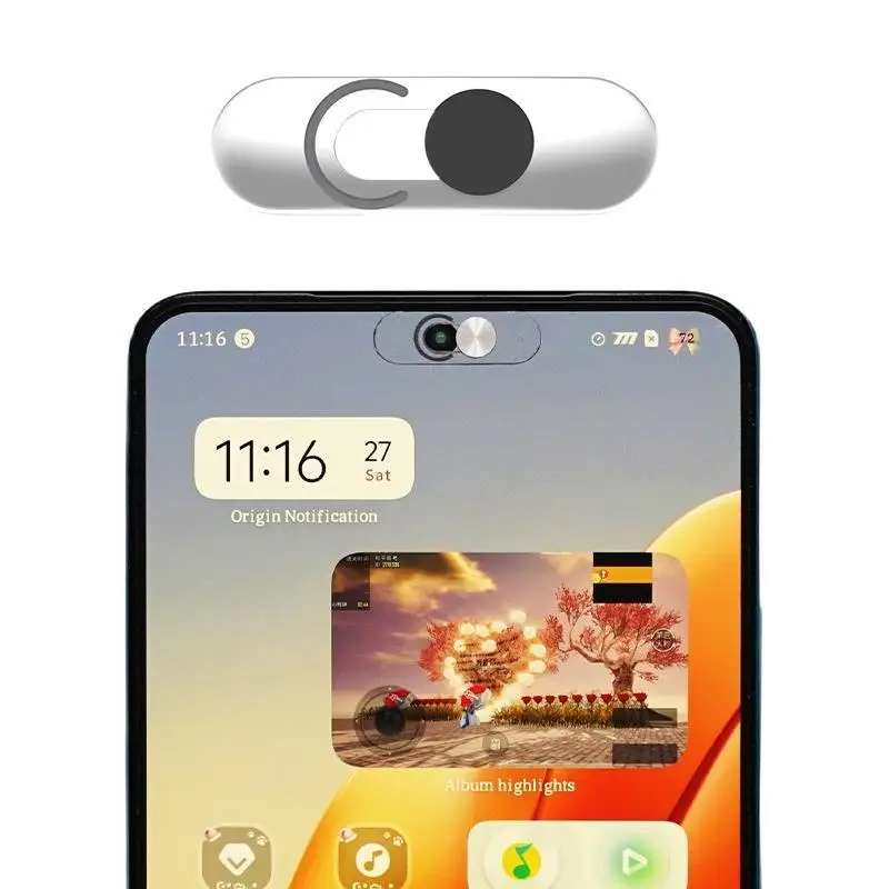 Ultra-Thin Transparent Privacy Slide Webcam Cover